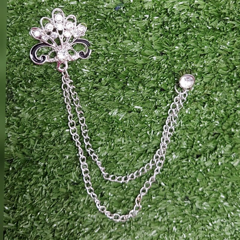 Jual Lapel pin rantai/bros rantai jas - bunga kipas | Shopee Indonesia