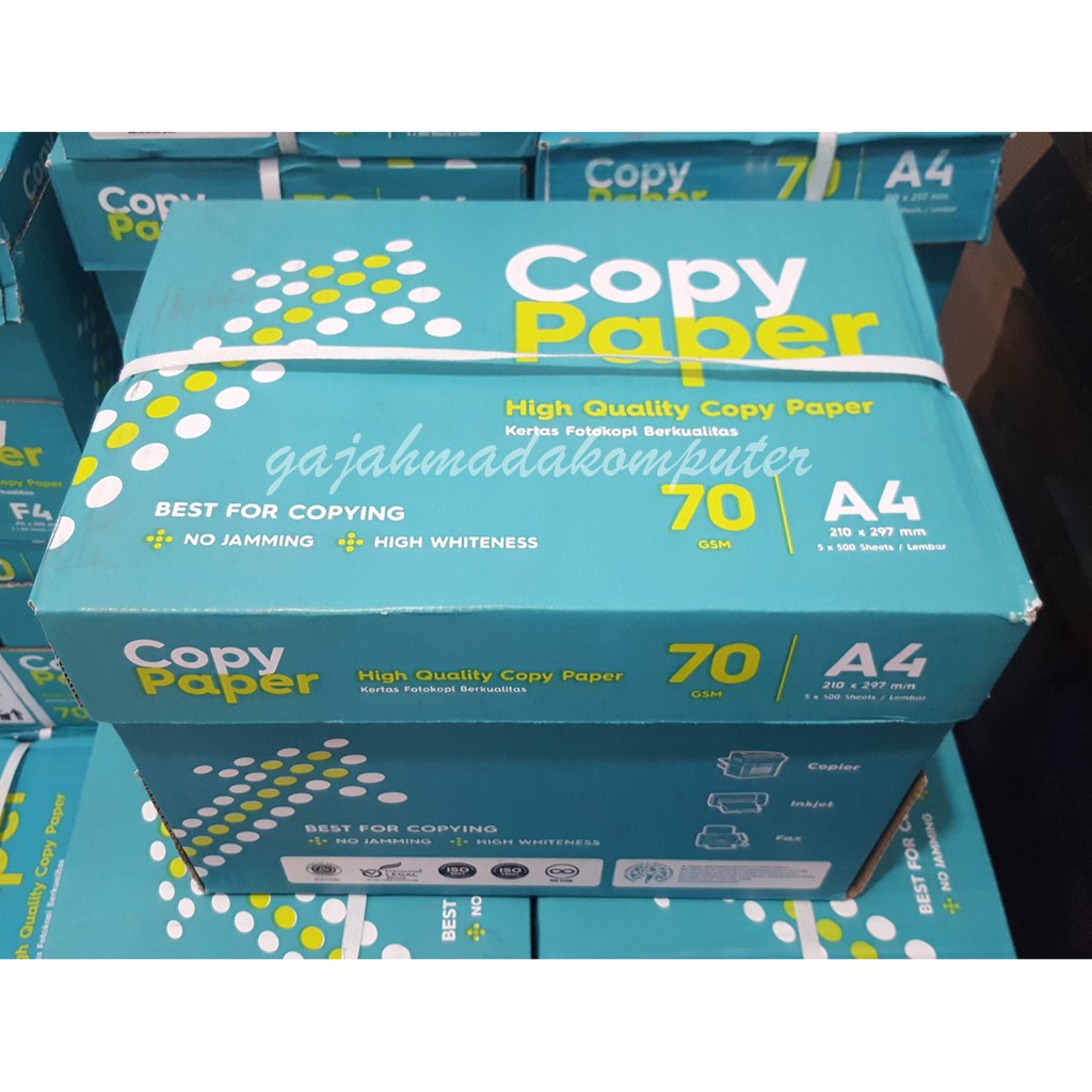 Jual Kertas HVS A4 70 gr 70 gsm 70gram COPY PAPER (GOJEK) Shopee