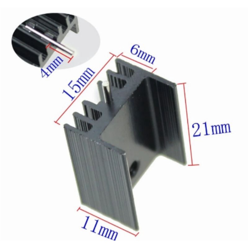 Jual Heatsink Hetsink Heat Sink Transistor Mosfet TO220 Alumunium ...