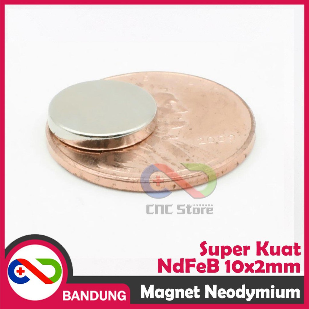 Jual Magnet Neodymium Ndfeb Bulat Permanen X Mm Shopee Indonesia