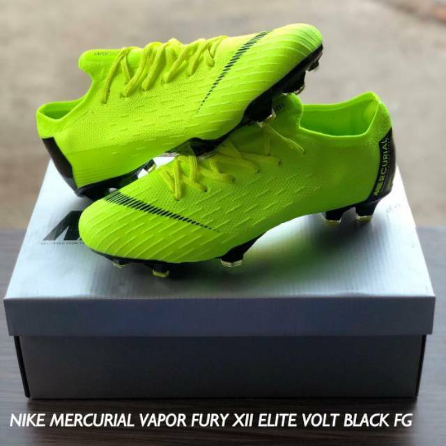 Nike mercurial vapor fury xii elite fg - volt/black best sale