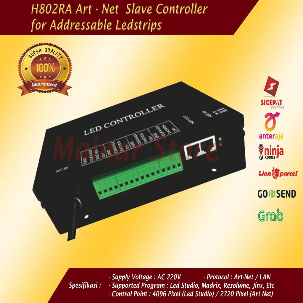 Jual H802RA Artnet/DMX Controller for SmartLedstrip Ws2812b WS2811 Dll ...
