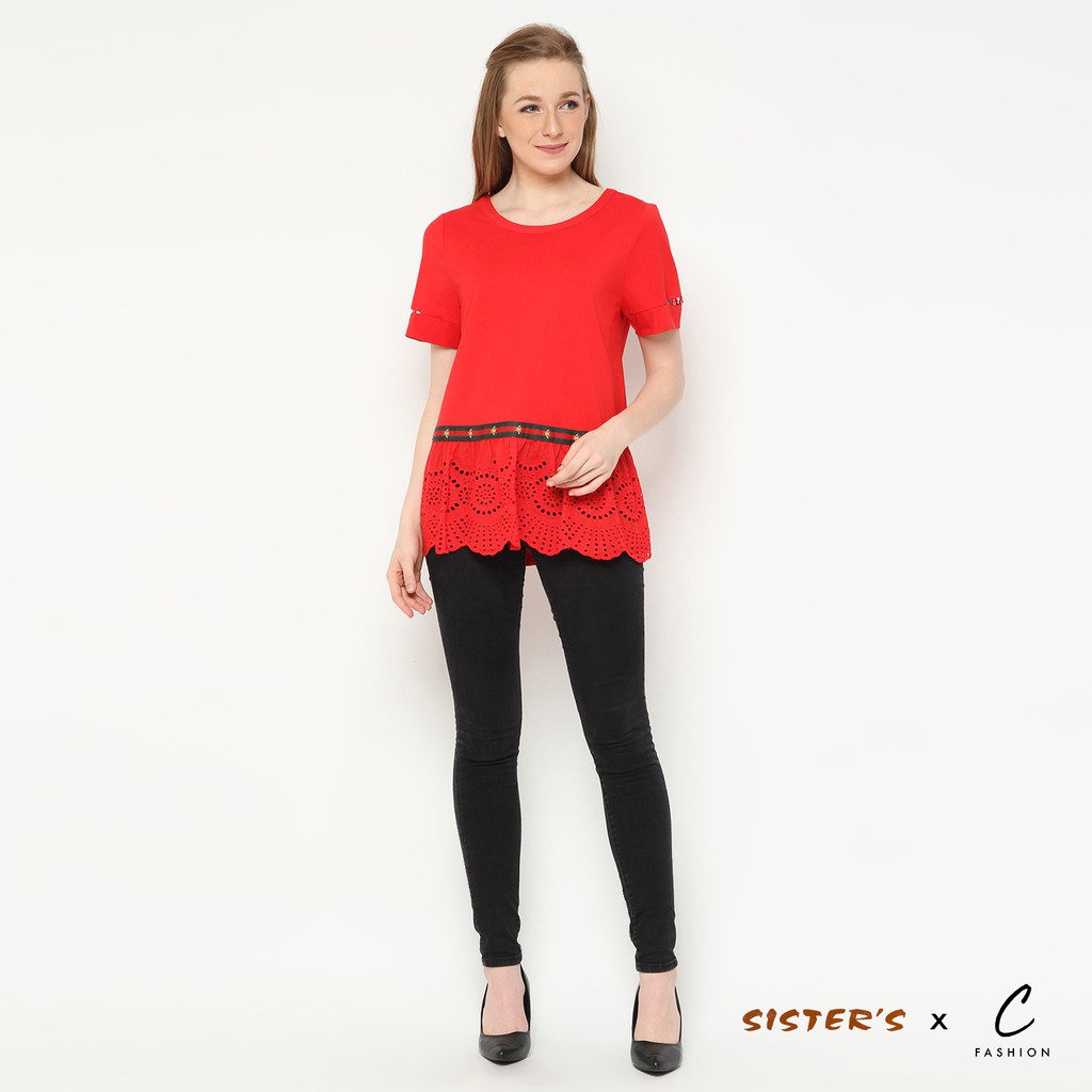 Jual Girly Top - Merah | Shopee Indonesia