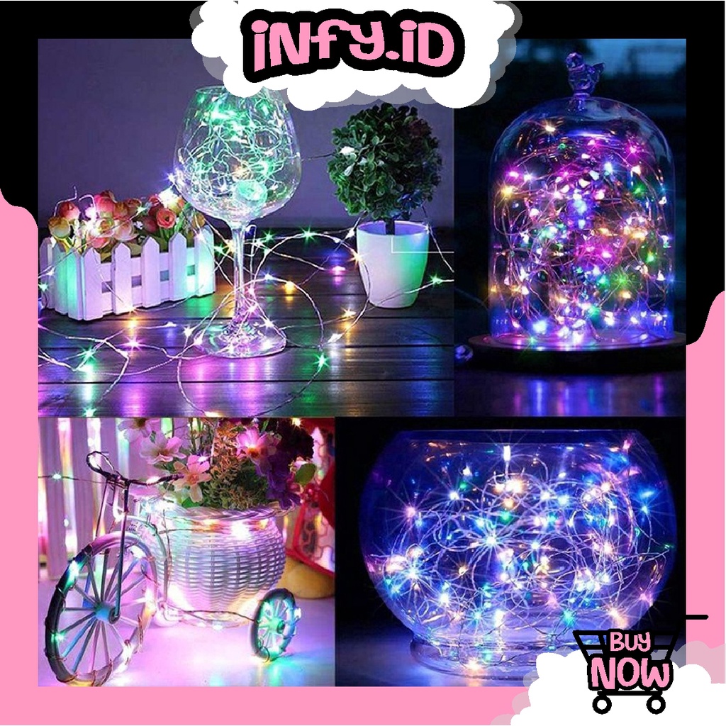 Jual INFY - Lampu Tumblr Kawat Mini 1 2 3 5 Meter Lampu Hias Dekorasi ...