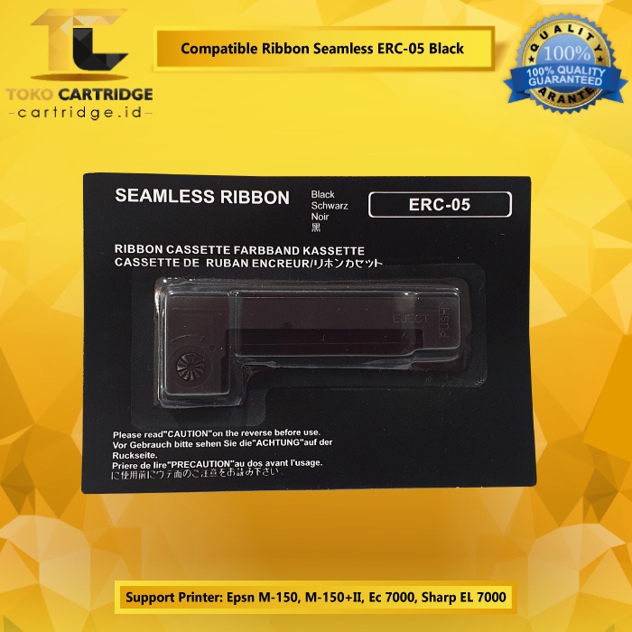 Jual Ribbon Seamless ERC-05 Black ERC05B Prnter Epsn M-150 M-150+II EC ...
