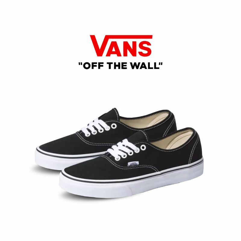 Jual Vans Authentic Classic Black White Sepatu Vans Original Vans Ori Sepatu pria Shopee Indonesia