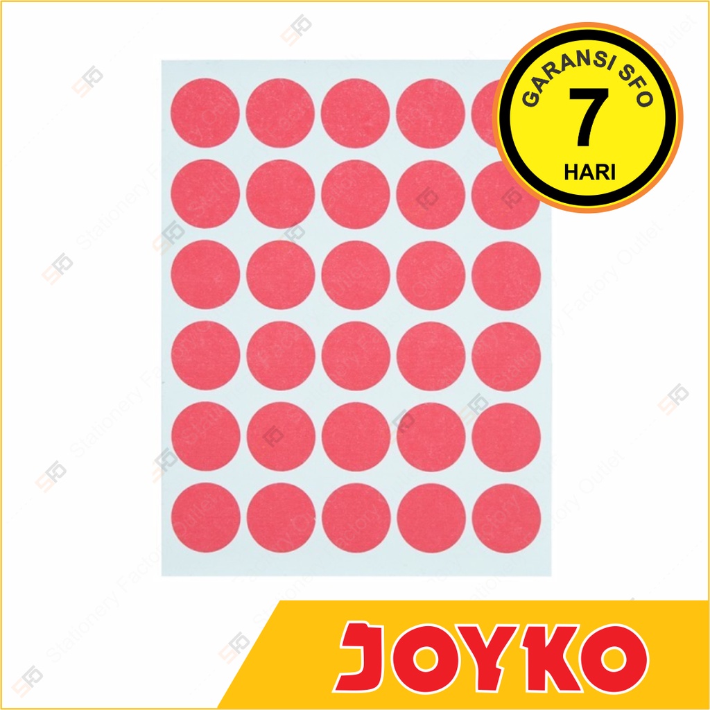 Jual Label Bulat Merah Joyko Salb 1717 16 Mm Self Adhesive Sticker