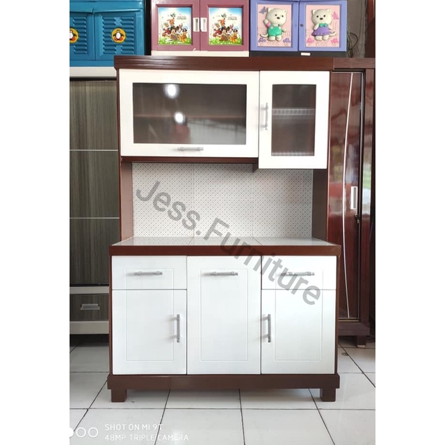 Jual Rak Dapur 3 Pintu Kayu Lemari Dapur Sayur 3pintu Rak Sayur