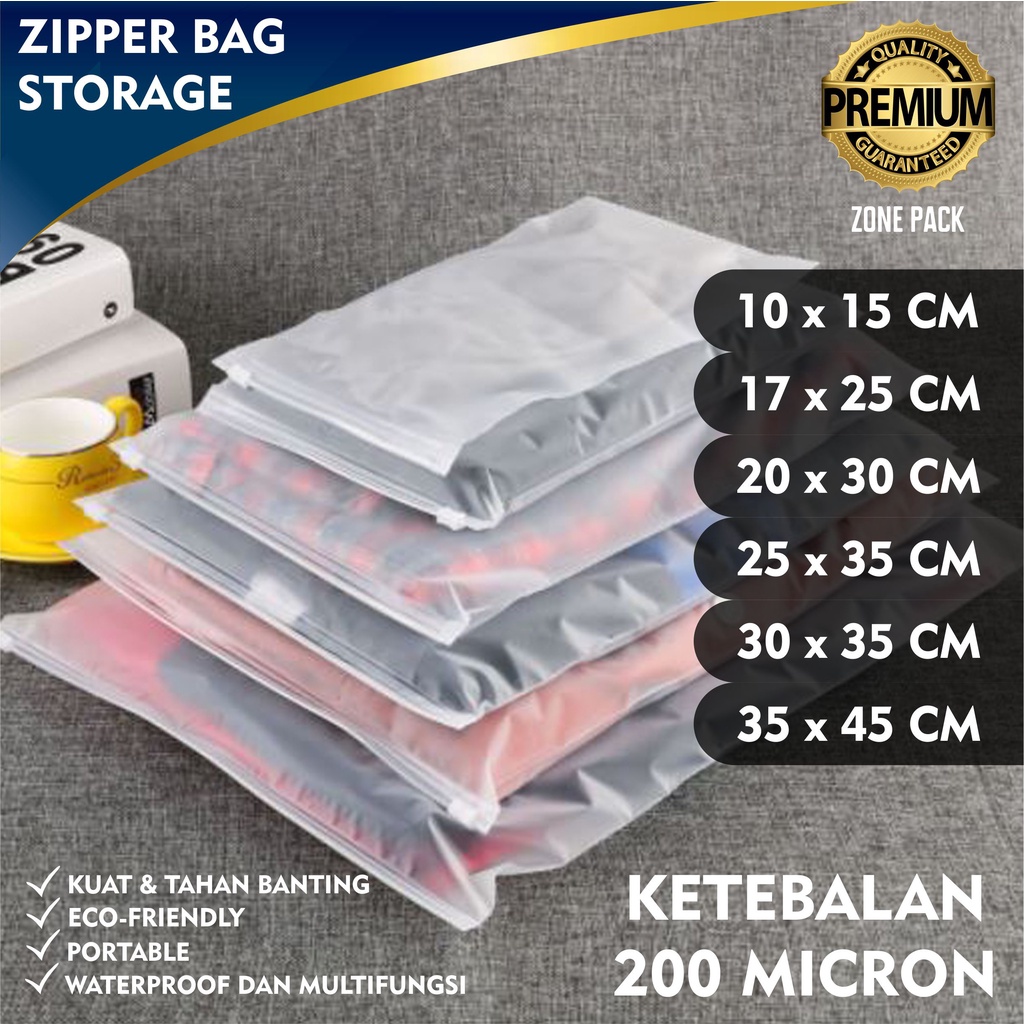 Zipper bag deals plastik