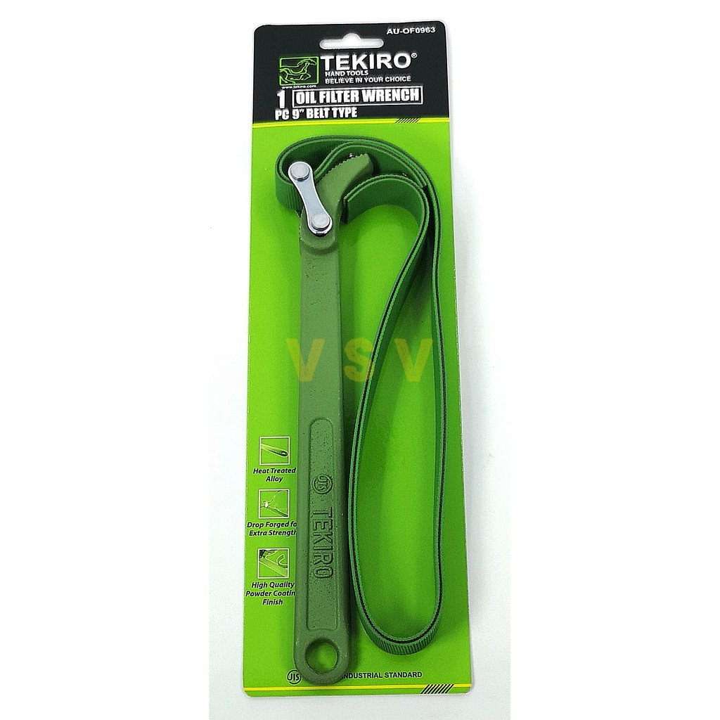 Jual TEKIRO KUNCI OLI FILTER SABUK 9 INCH TEKIRO oil filter wrench 9" belt type / kunci oli