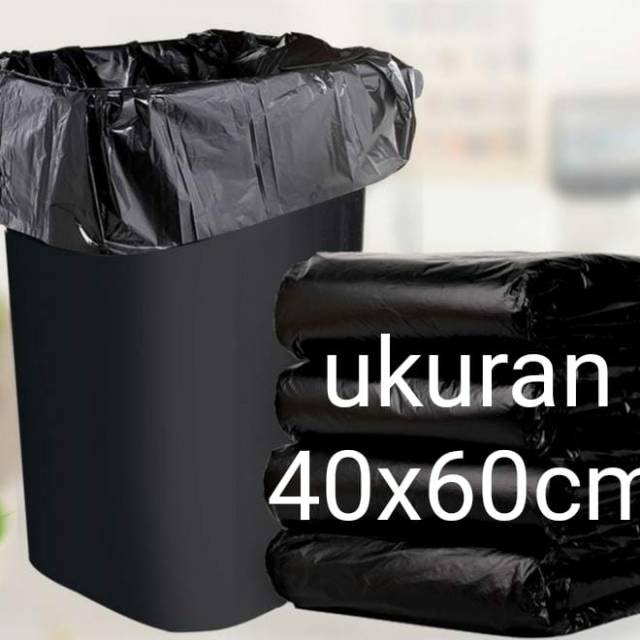 Jual Kantong Plastik Sampah Hitam Uk X Cm Shopee Indonesia