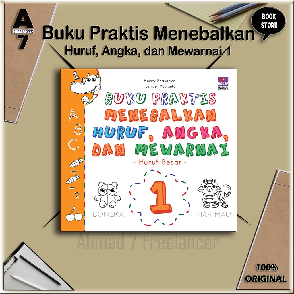 Jual Buku Praktis Menebalkan Huruf, Angka, Dan Mewarnai 1 | Shopee ...