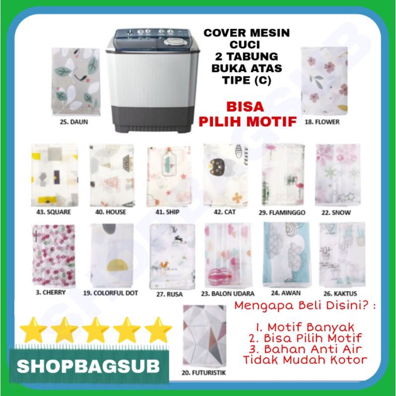 Jual Cover Mesin Cuci Tabung Sarung Mesin Cuci Tabung Penutup Tutup