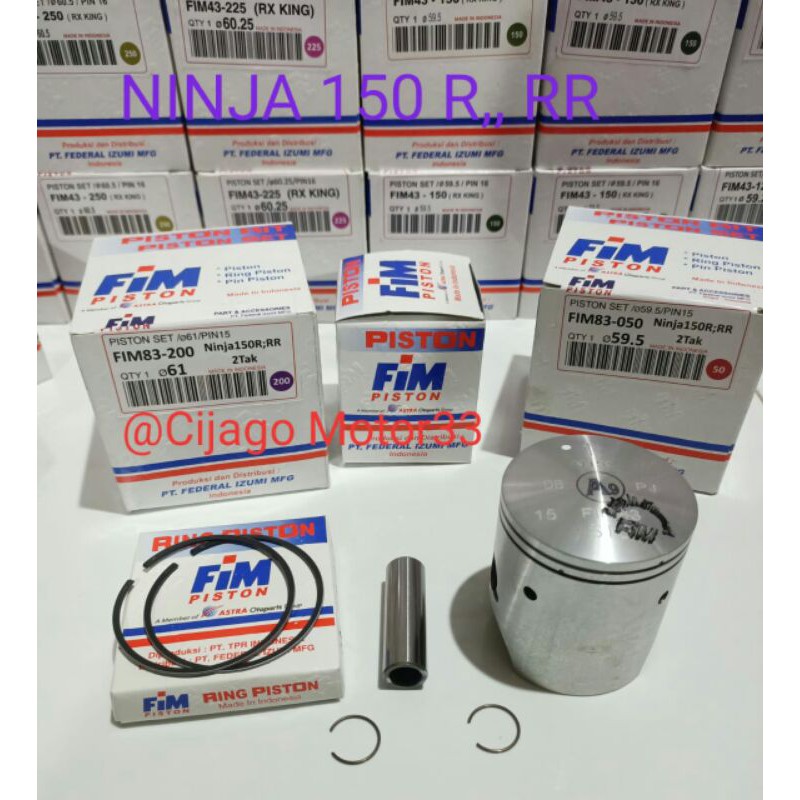 Jual Piston Kit /Ring Seher FiM 83 KAWASAKI Ninja 150 R, Ninja 150 RR