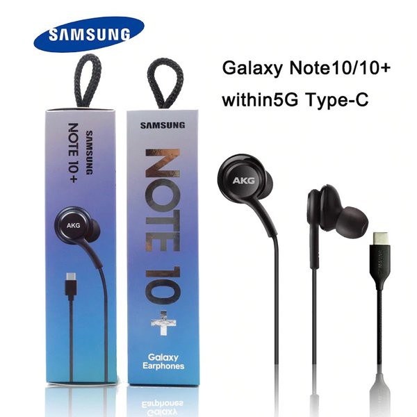 Headset Samsung Note 10 Plus AKG Type C Original 100 With Mic Ori Earphone Galaxy S20 a90 a80 Tab