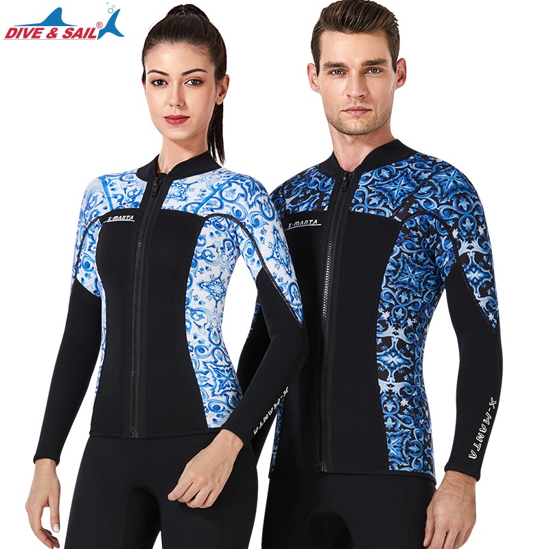 Jual Wetsuit Spearfishing Eropa Amerika Menyelam Pria Split 3Mm Menebal ...
