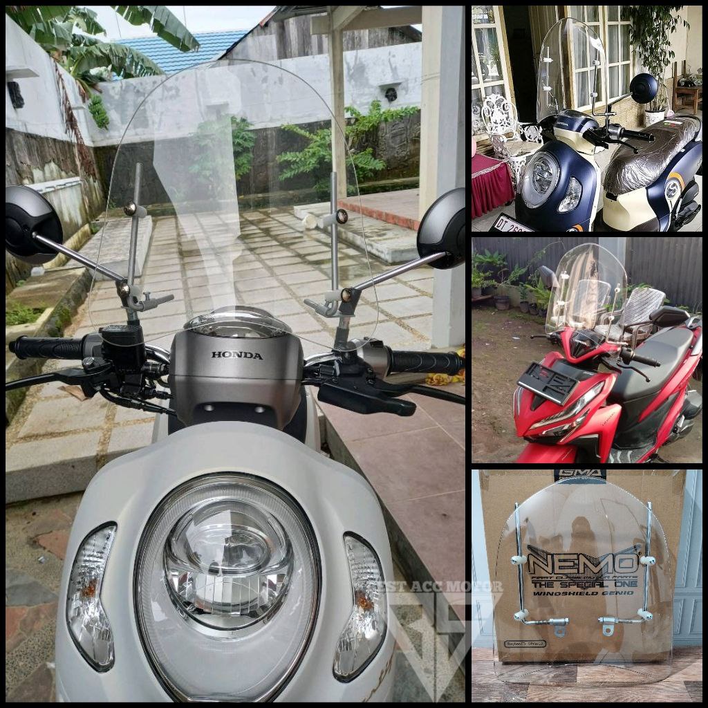 Jual WINDSHIELD NEMO SCOOPY VARIO 110 125 150 160 BEAT FI ESP KARBU NEW ...