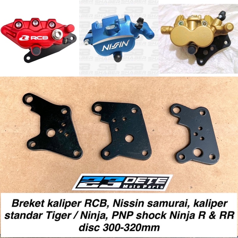 Jual breket kaliper RCB / nissin samurai 2p / kaliper standar tiger MP