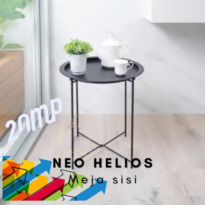 Jual Meja Sisi Bulat Meja Baki Coffee Table Neo Helios Shopee Indonesia 9839