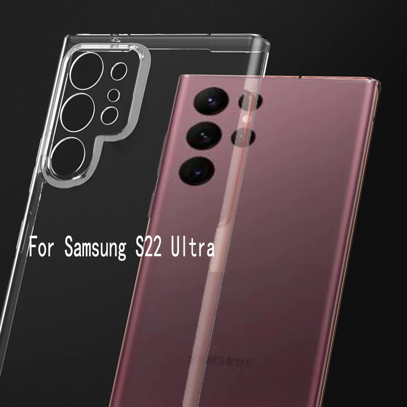 Jual Case Samsung S22 Ultra 5G PREMIUM Case Softcase CLEAR HD CAMERA