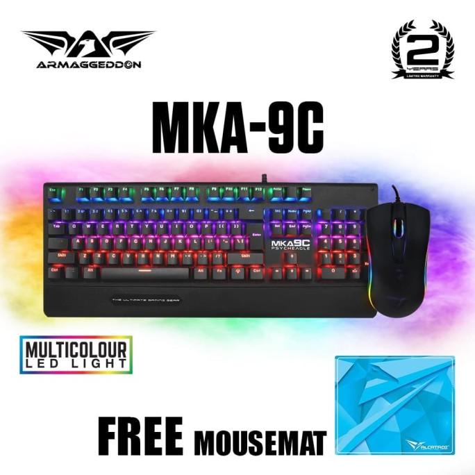 Jual Armaggeddon MKA-9C Mechanical Gaming Keyboard + Asic 9 rgb ...