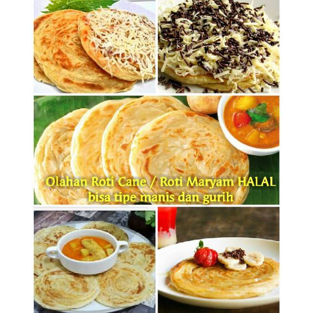Jual SALE cane eceran Roti maryam big size tebal roti cane canai halal ...