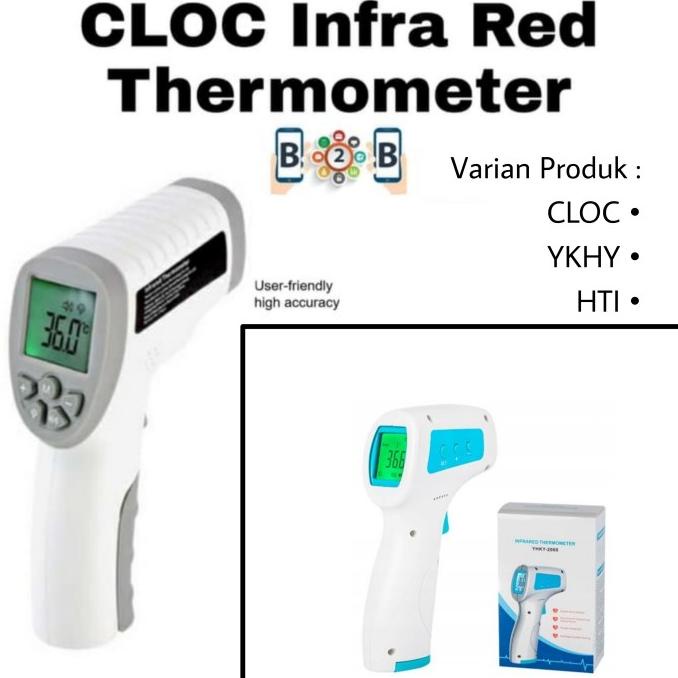 Jual Cloc Thermometer Infrared Thermometer Gun Digital SkT008