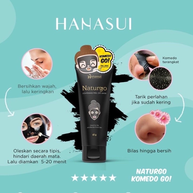 Jual Hanasui Naturgo Lightening Peel Off Mask Shopee Indonesia