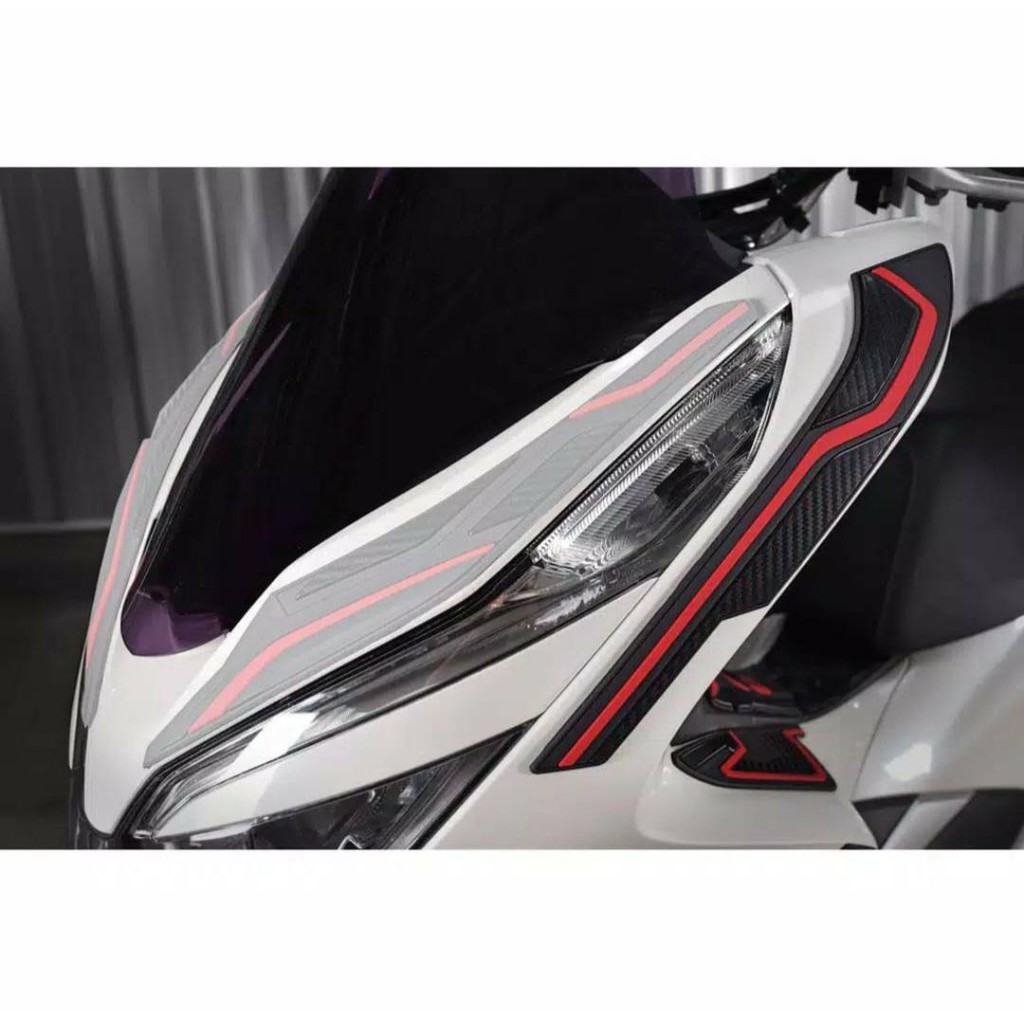 Jual Upper Front Side Protector Cover Honda PCX 150 Aksesoris Decal ...