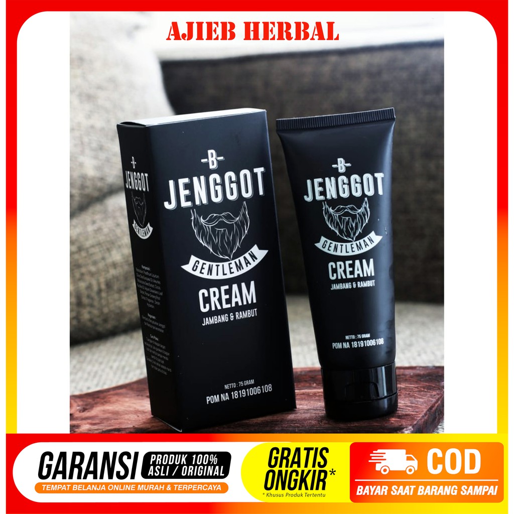 Jual BISA COD [B JENGGOT GENTLEMAN CREAM] Brewok - obat penumbuh brewok ...