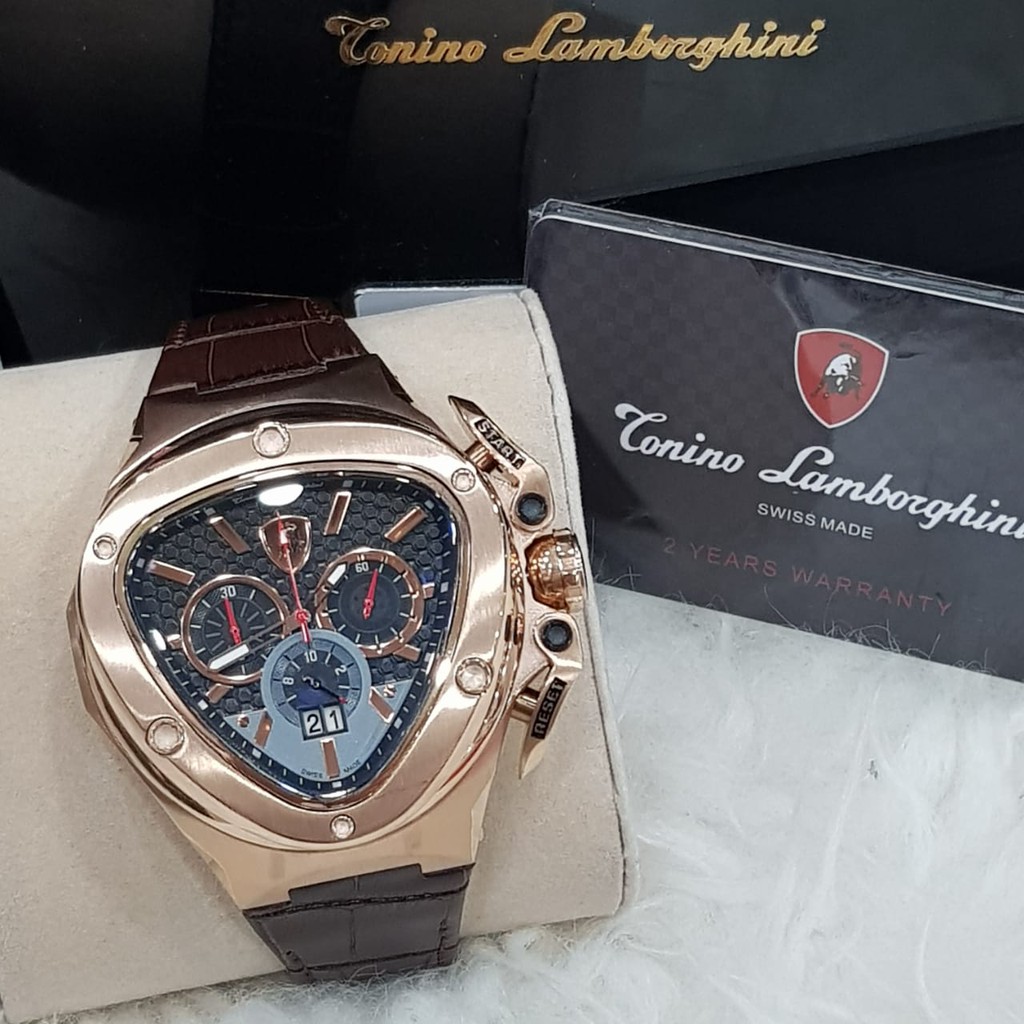 Tonino Lamborghini Spyder Black Dial Chronograph Men's Watch 3110
