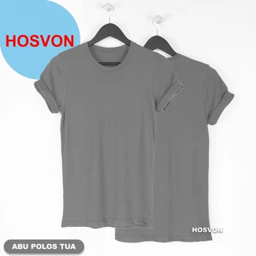 ABU POLOS TUA Cotton Combed 20s Lengan Pendek (PRIA WANITA)