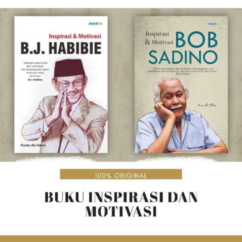 Jual Buku Inspirasi & Motivasi BJ. HABIBIE Dan BOB SADINO | Shopee ...