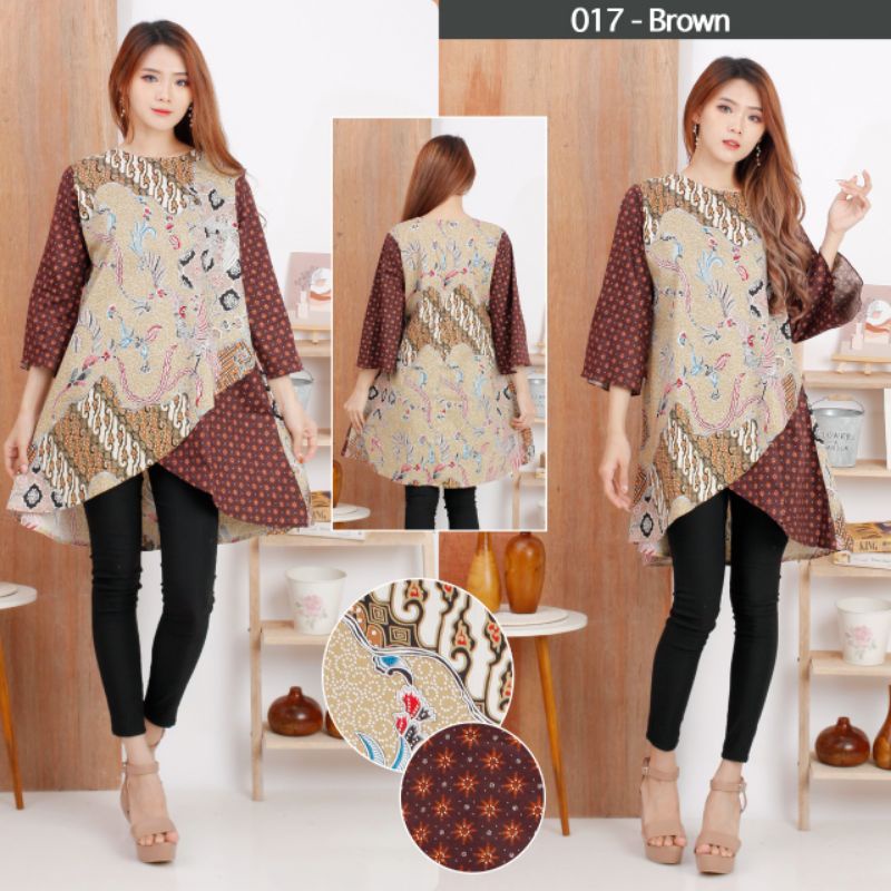 Jual Tunik Lebaran Atasan Batik Melar Vb Atasan Batik Modern Tgif Batik Termurah Di