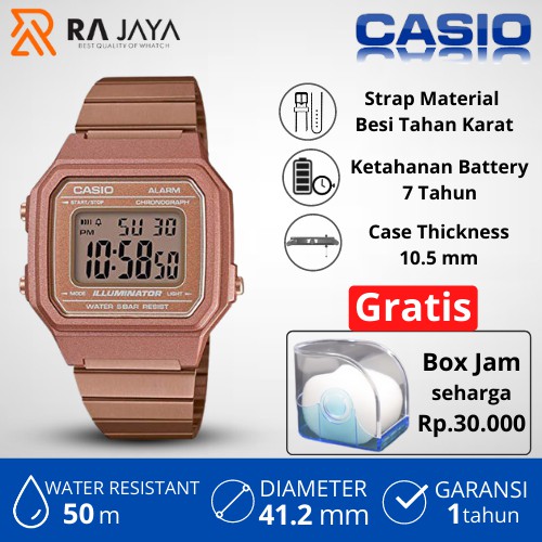 CASIO Jam Tangan Casio Wanita General Digital Ladies B650WC-5ADF B650WC  B650WC5