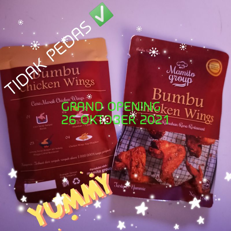 Jual [ premium quality ] Bumbu instan Mamito group chicken wings 50gr
