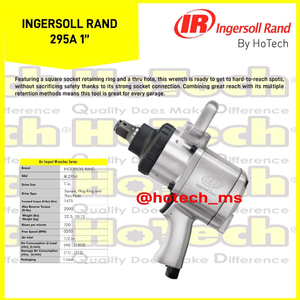 Ingersoll rand best sale 295a impact wrench