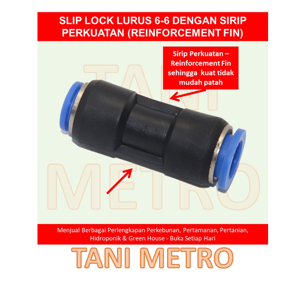 Jual Connector Slip Lock Konektor Lurus Mm Mm Selang Pe Mm Shopee Indonesia