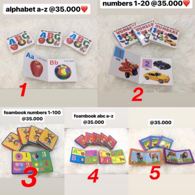 Jual abc book alphabet book buku anak number book | Shopee Indonesia