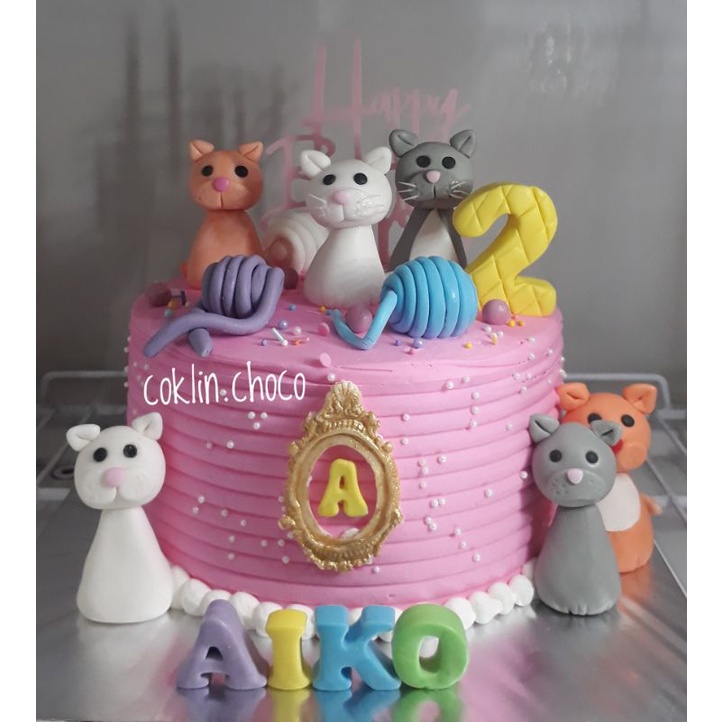Jual KUE ULANG TAHUN KUCING / CAKE BIRTHDAY CAT / KUE ULTAH KUCING ...