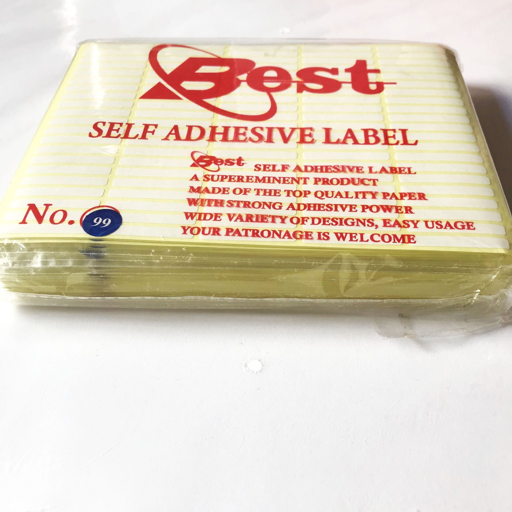 Jual Kertas Label / Stiker Best No. 99 | Shopee Indonesia