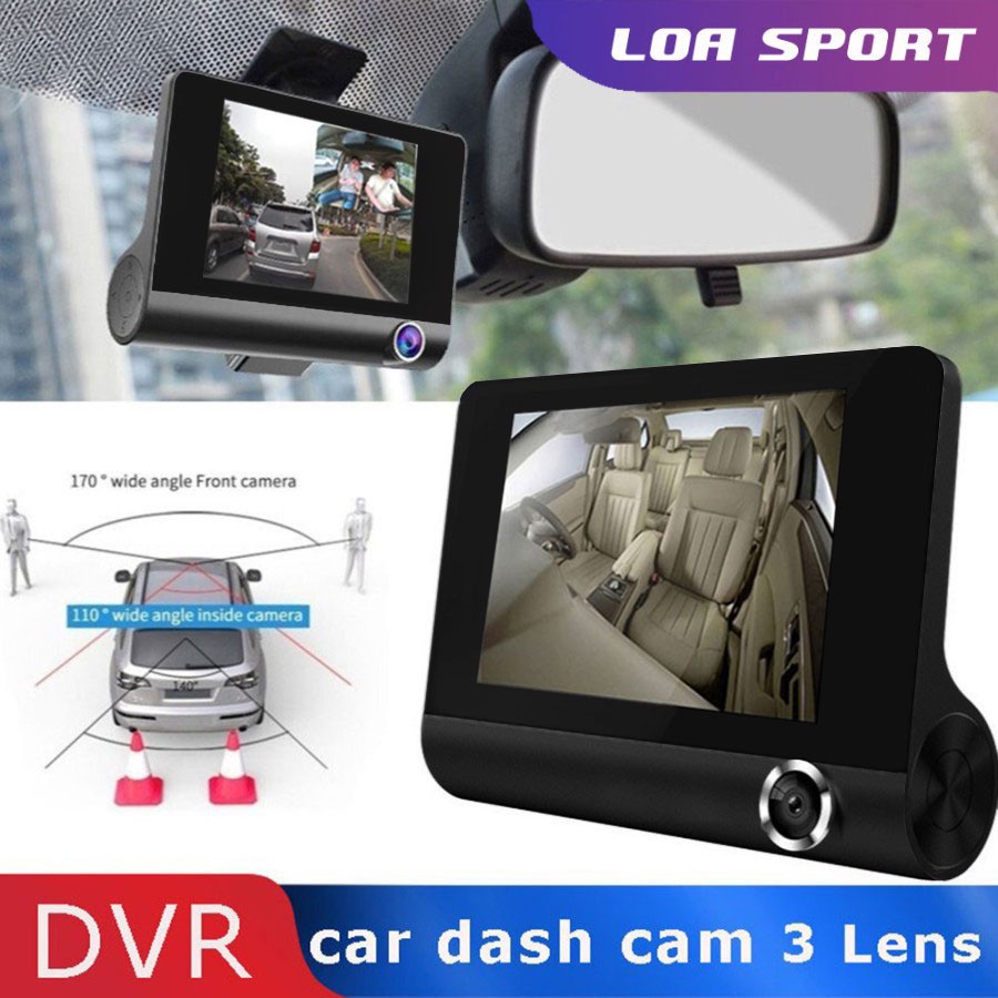 Jual Dashcam Camera Mobil DVR 1080P LCD 4 Inch HD G-Sensor Kamera ...