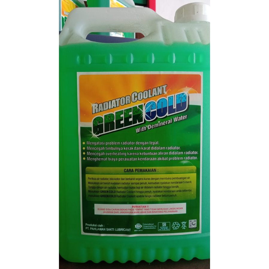 Jual RADIATOR COOLANT GREEN COLD ll UNOCO 5 LITER | Shopee Indonesia