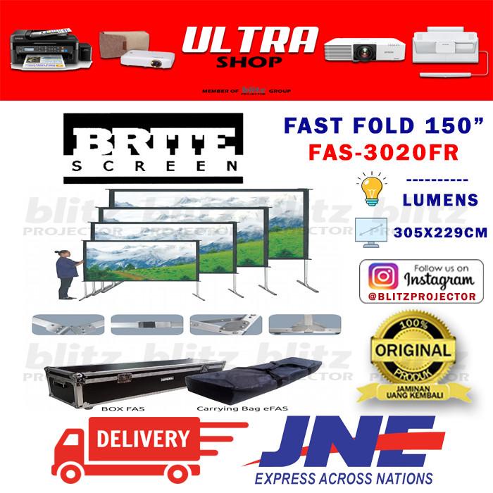 Jual Layar | Layar Proyektor Brite Screen Fas-3020 Fast Fold Screen 150 ...