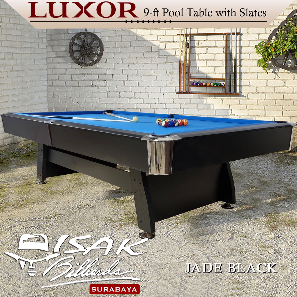 Jual Meja Billiard Luxor 9 ft Pool Table Jade Black | Meja Biliar 9ft ...