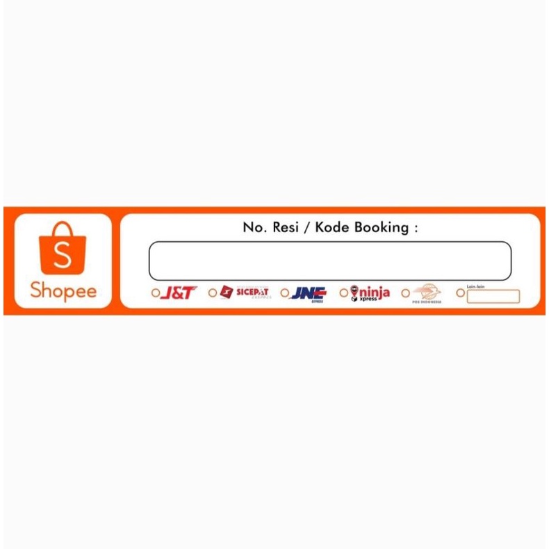 Jual Sticker Pengiriman Shopee Kode Booking Shopee Shopee Indonesia