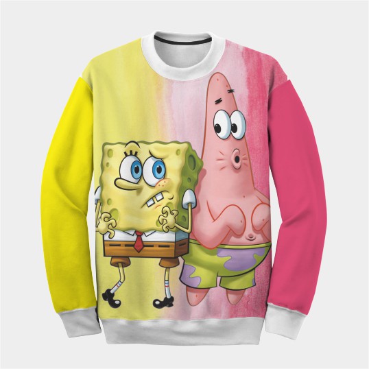 Jual Sweater Spongebob Patrick Best Friend Forever Bahan Halus