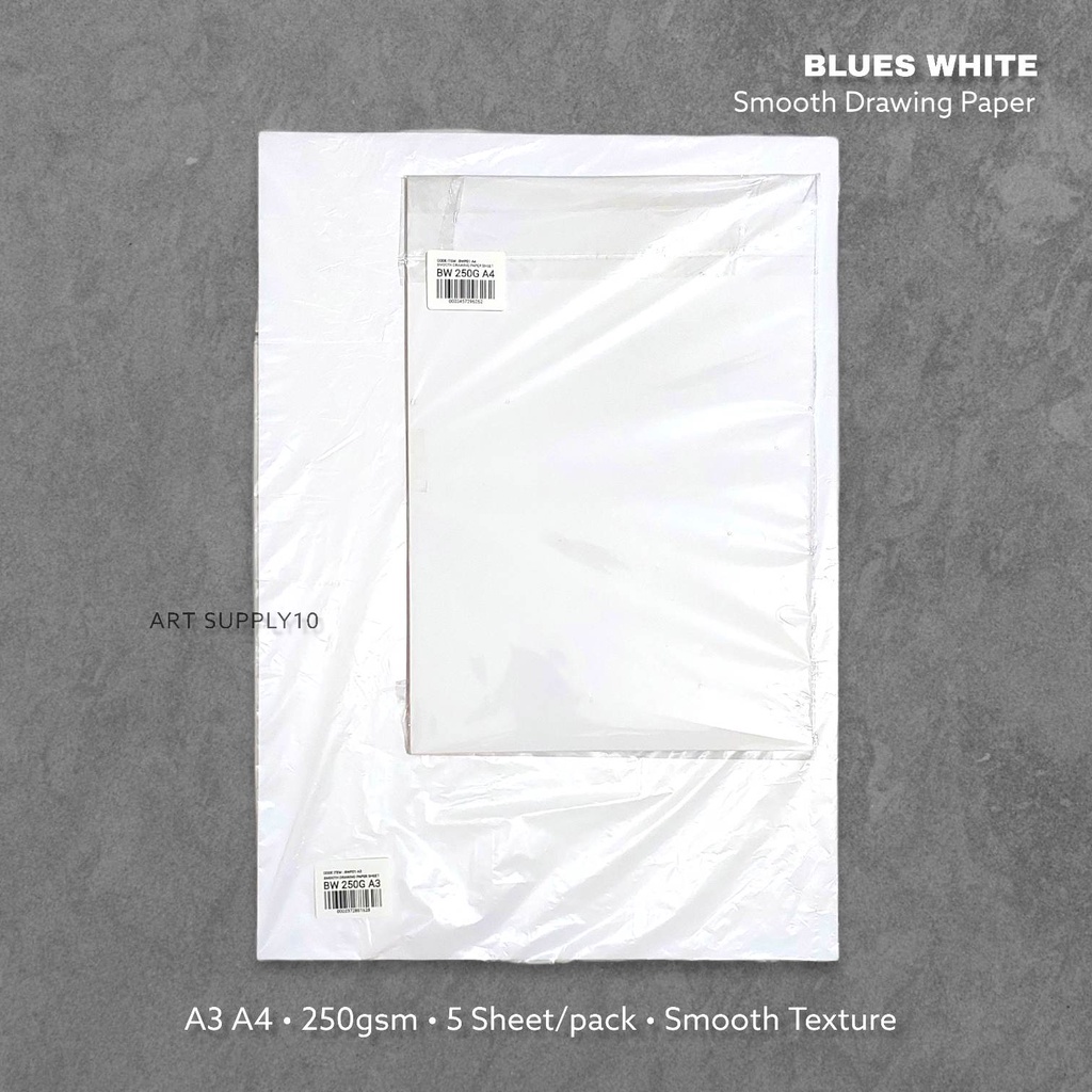 Jual Kertas BW Smooth Drawing Paper 250g A5 / A4 / A3 Shopee Indonesia