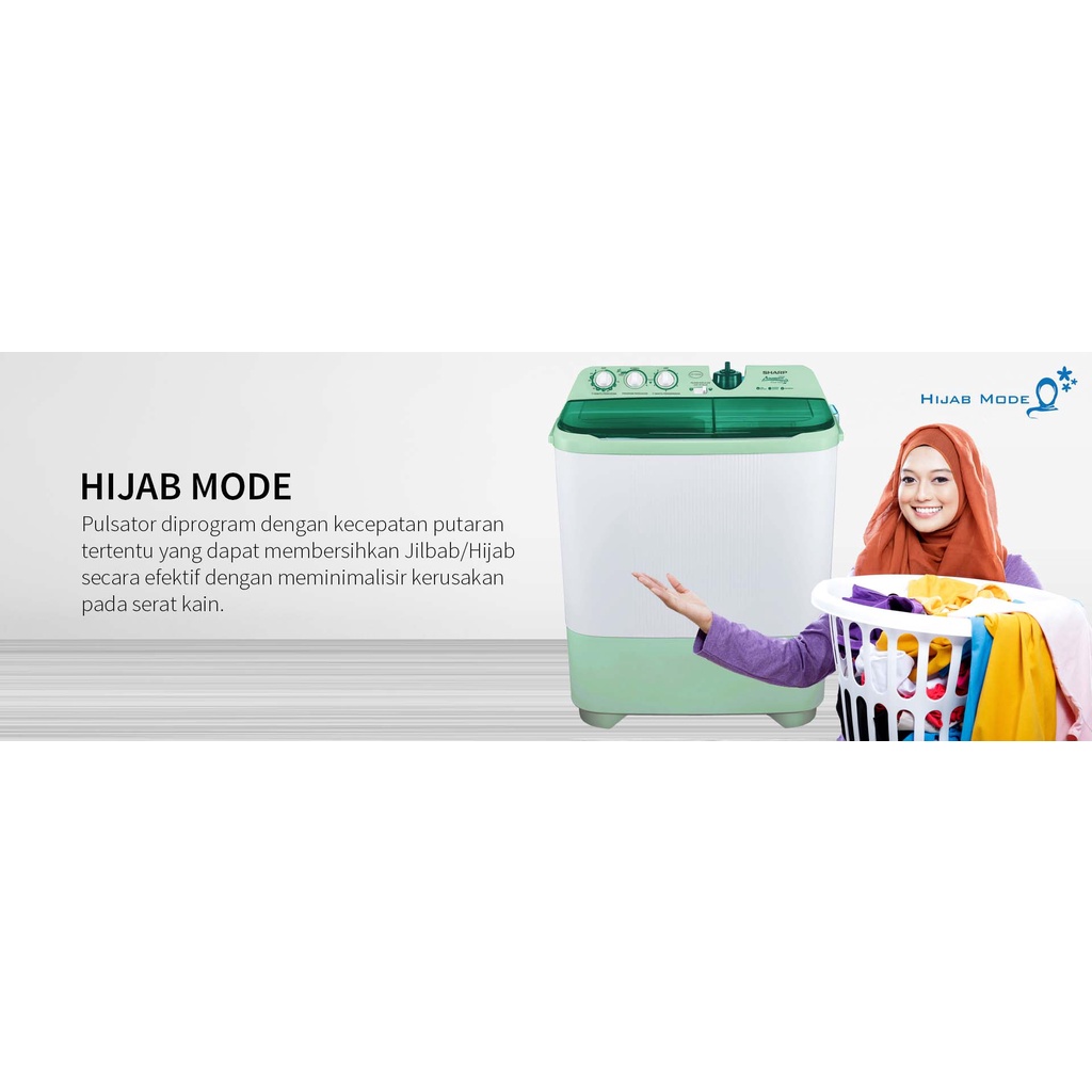 Jual MESIN CUCI SHARP 1070 HIJAB SERIES | Shopee Indonesia