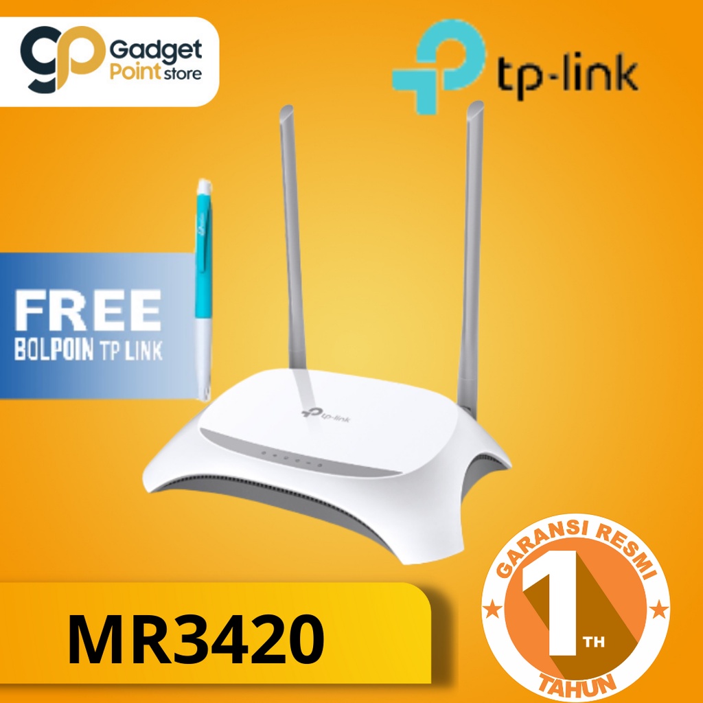 Jual TP - LINK MR3420 300Mbps 3G/4G Wireless N Router TL MR3420 ...